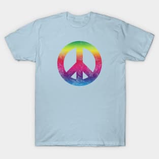 RETRO RAINBOW PEACE SIGN T-Shirt